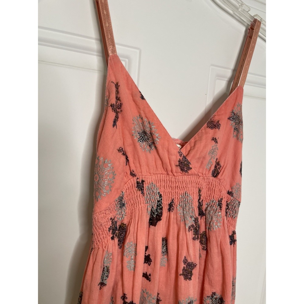 Derek Heart Women's Medium Maxi Dress Spaghetti Strap Pink Gray Black Ombre - Picture 2 of 9
